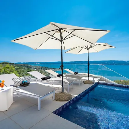 New! Luxury Boutique Fay, Heated Pool, Jacuzzi, Seaview Near Split And Omis Villa Dugi Rat